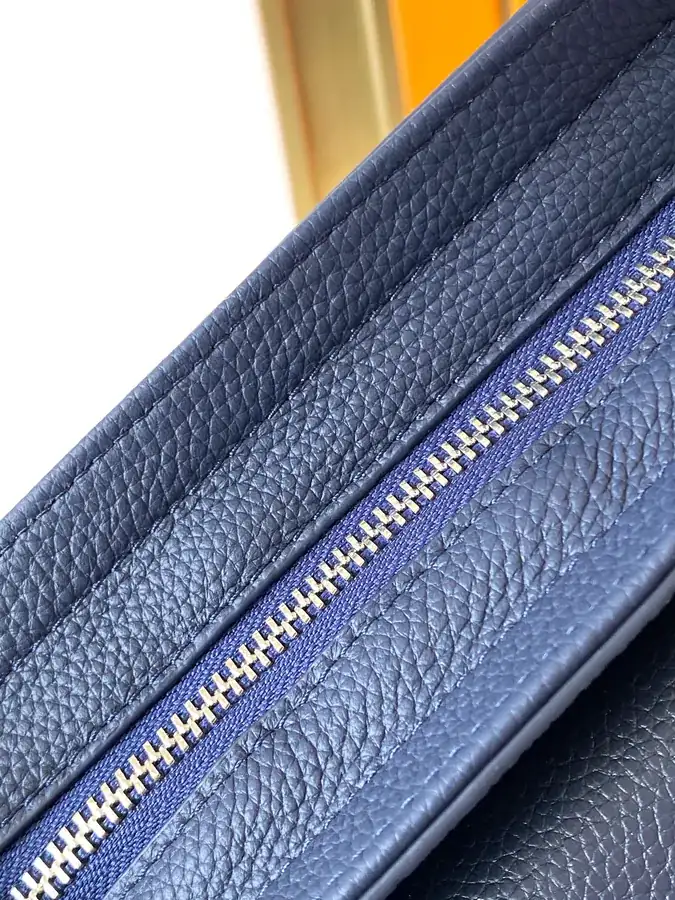Blue Premium Original Emma Italian Top Grain Calfskin Bag