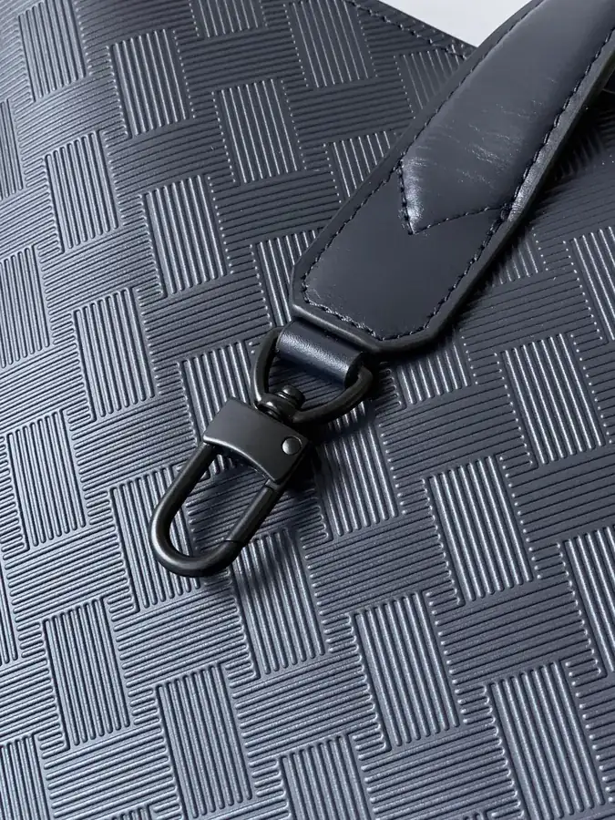 Montblanc Classic Craft Series Executive Briefcase in Premium Blue Grained Calfskin