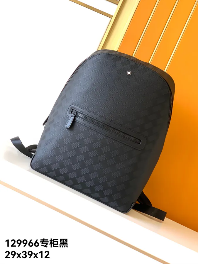MONTBLANC Classic Craft Series Double Shoulder Bag Black