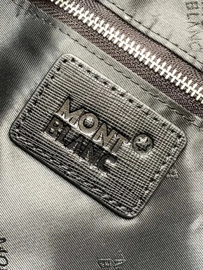 Montblanc Classic Craft Series Bucket Bag in Black Grained Calfskin