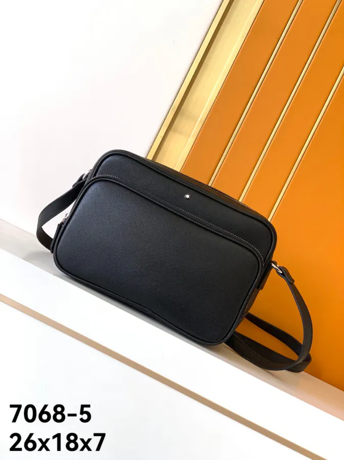 Mondaine Grained Calfskin Crossbody Bag