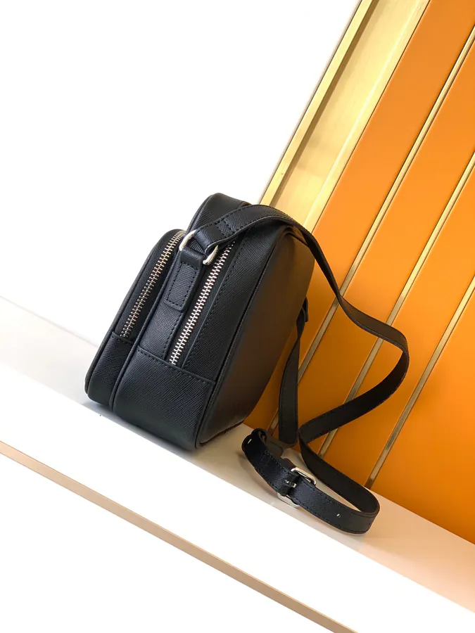 Mondaine Grained Calfskin Crossbody Bag