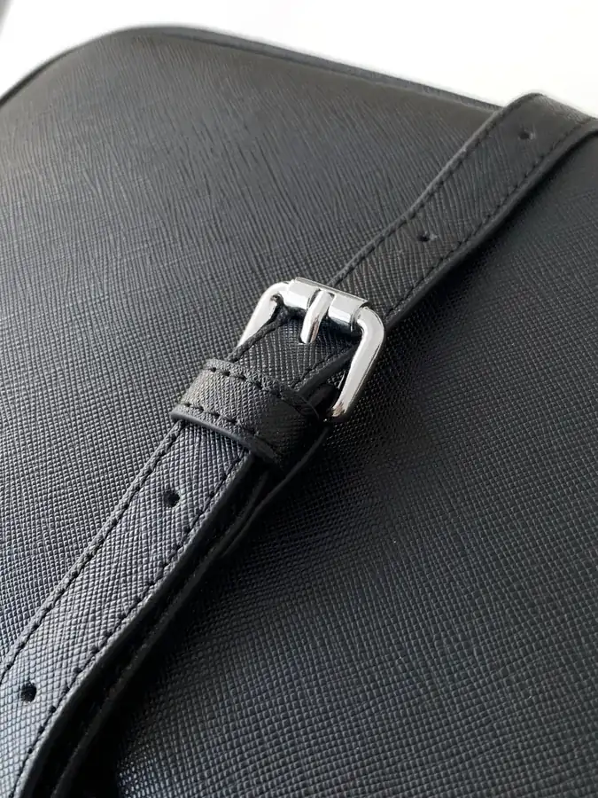 Mondaine Grained Calfskin Crossbody Bag