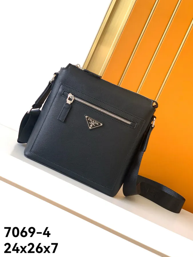 Prada 7069 4 Black Crossbody Bag