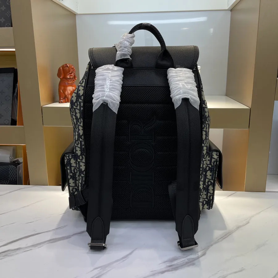 Chanel Blue D Backpack with Logo Hardware