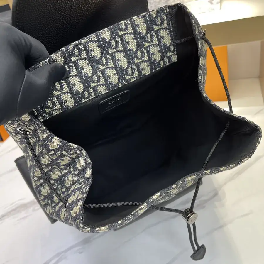 Chanel Blue D Backpack with Logo Hardware
