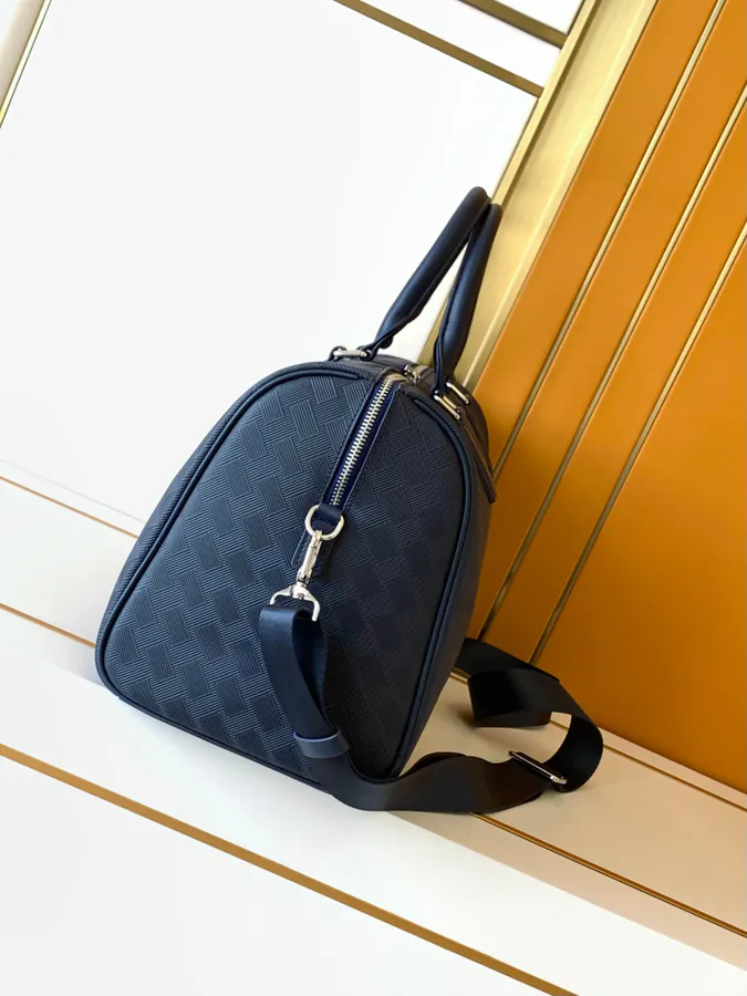 Montblanc Classic Craft Series Travel Bag 7066 1, Premium Blue