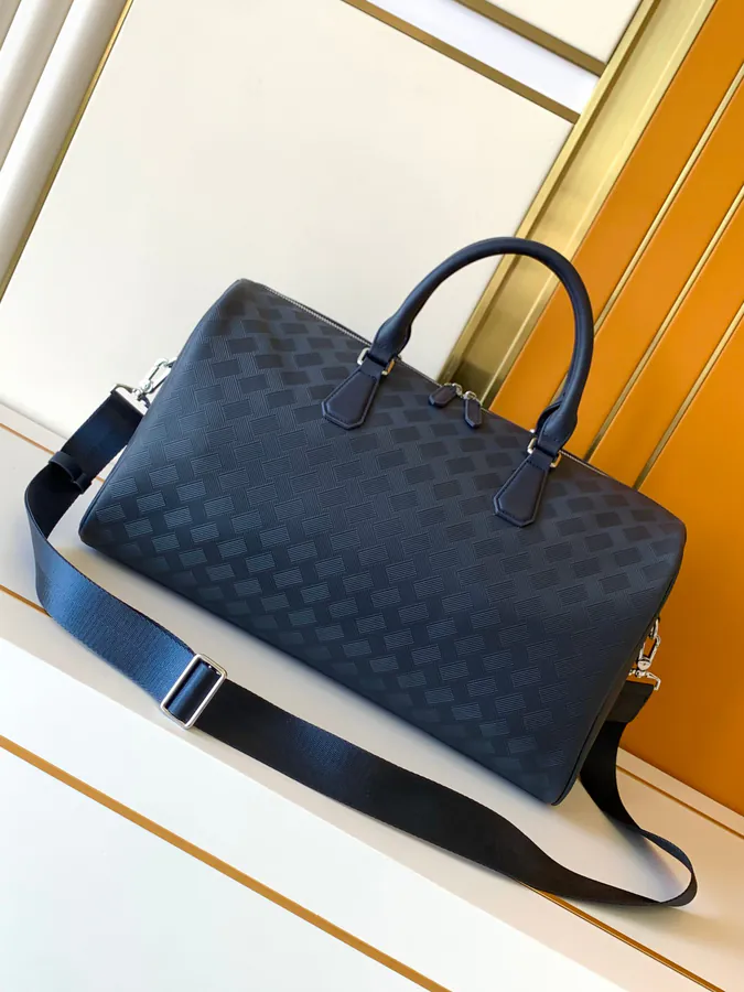Montblanc Classic Craft Series Travel Bag 7066 1, Premium Blue