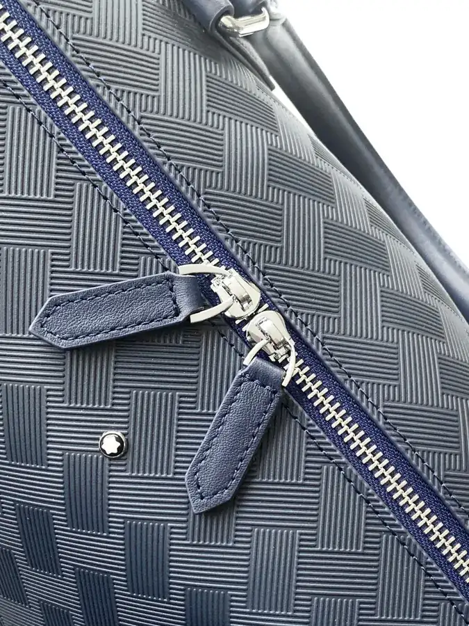 Montblanc Classic Craft Series Travel Bag 7066 1, Premium Blue