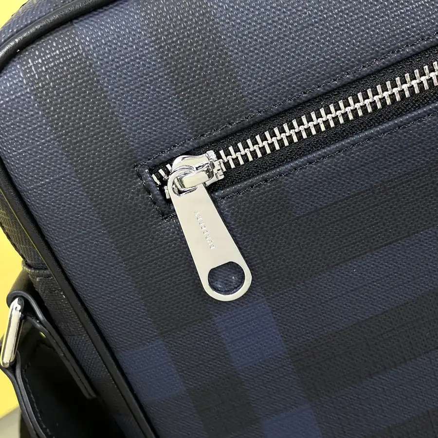 BURBERRY Navy Blue Bucket Bag