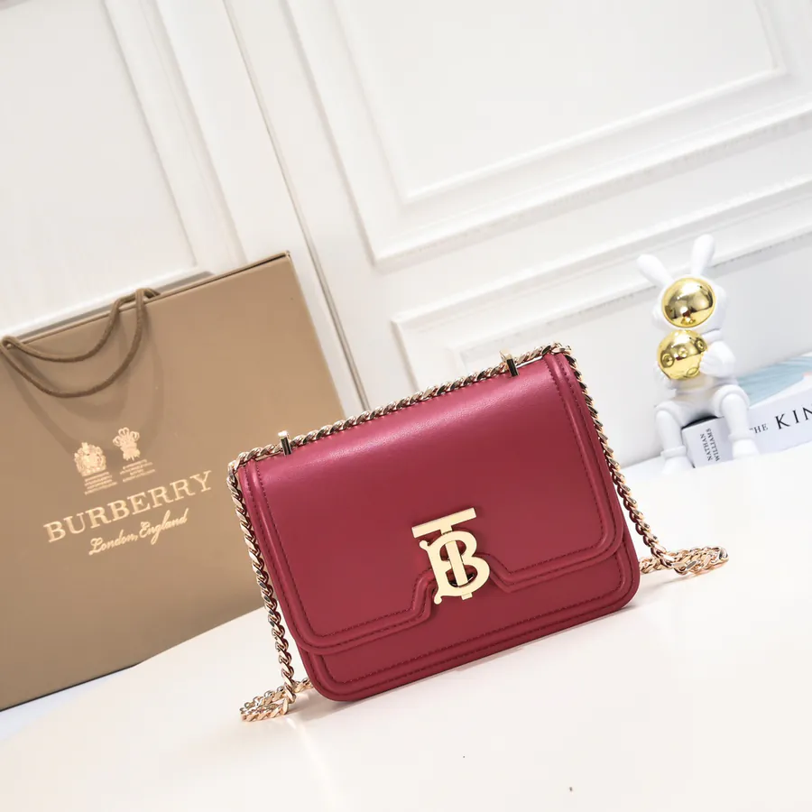 Thomas Burberry Exclusive Logo Buckle Tote
