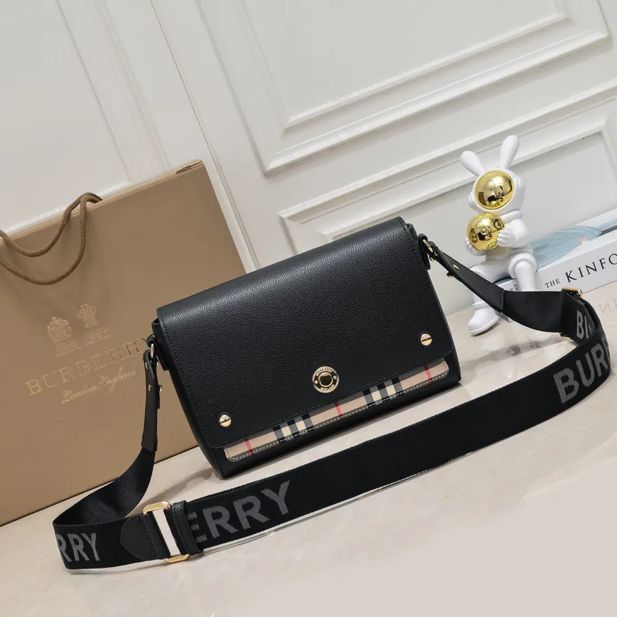 B Brand Mini Crossbody Bag with Vintage Pattern