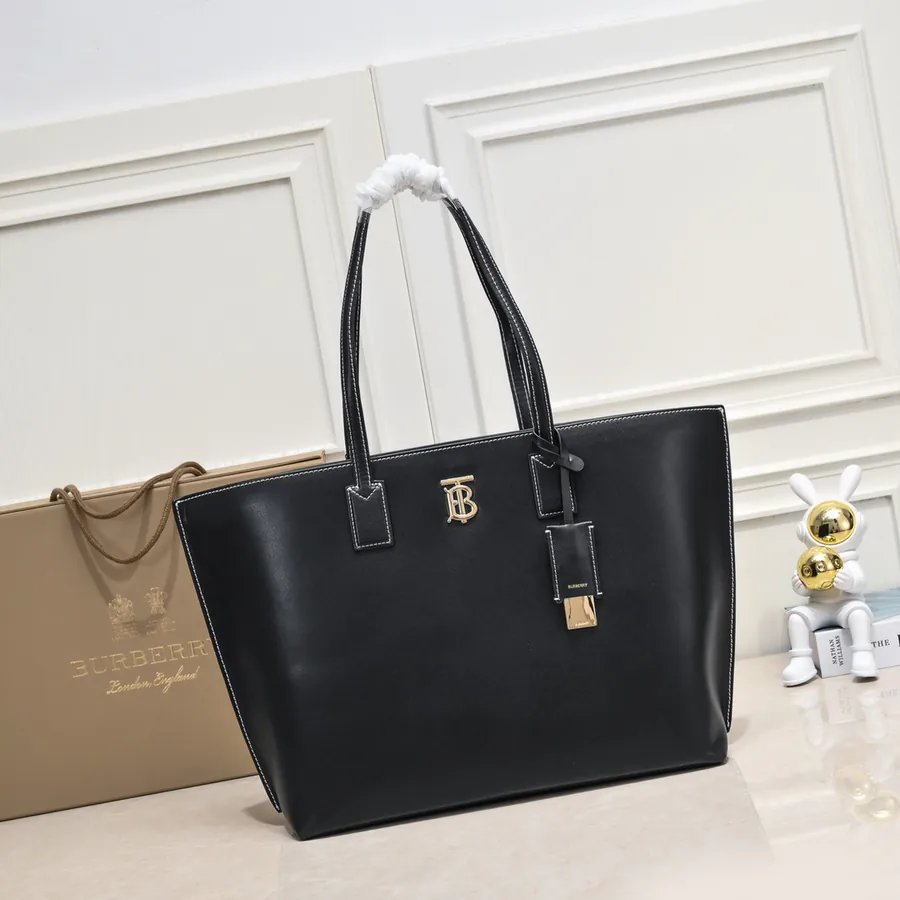 Thomas Burberry Latest Tote Bag, Grained Calfskin