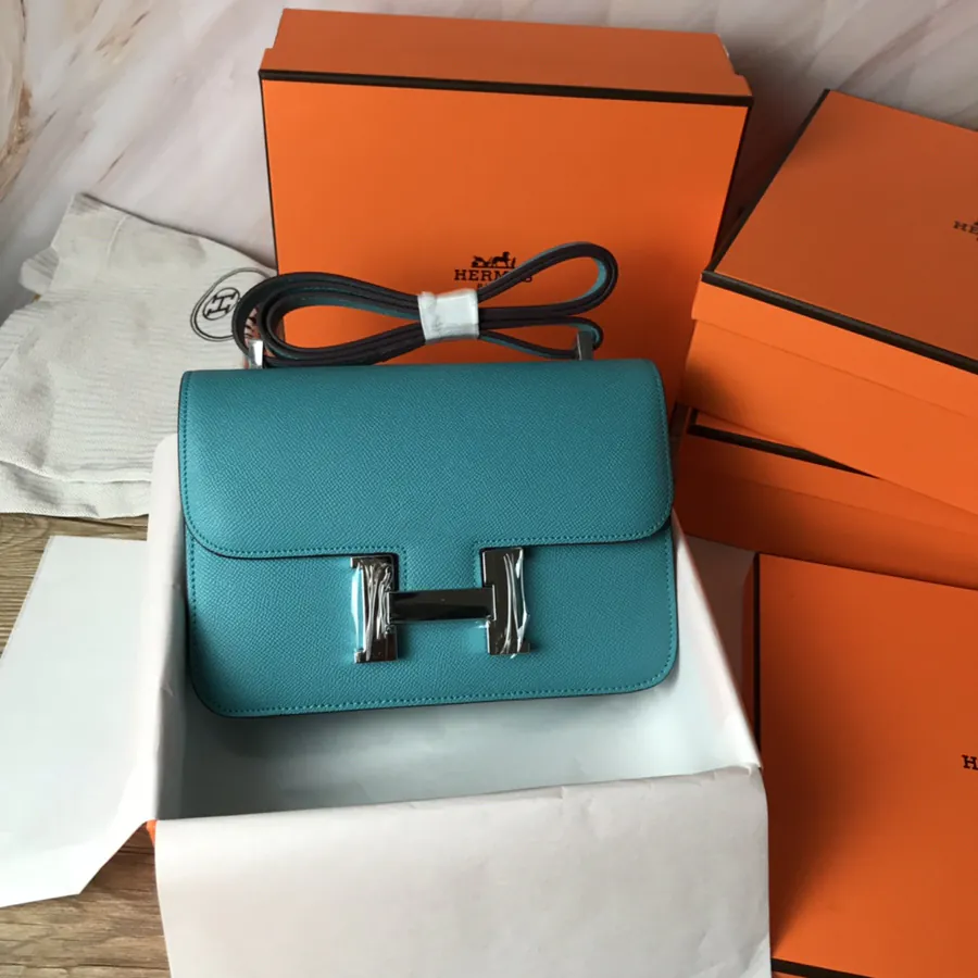 Constance 23cm Bucket Bag with Gold and Silver Buckles