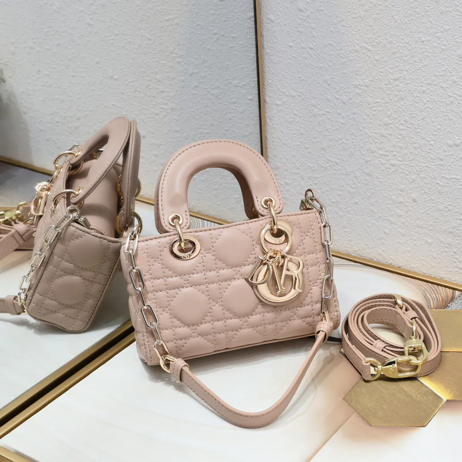 D Joy Mini Crossbody Bag in Genuine Leather