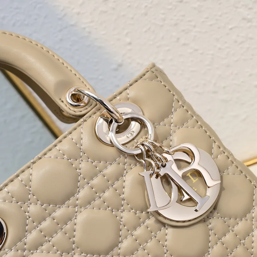 My Lady Bucket Bag in Apricot Calfskin