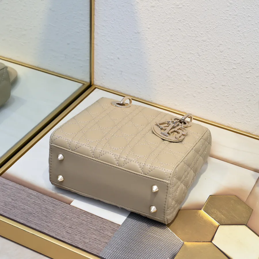 My Lady Bucket Bag in Apricot Calfskin