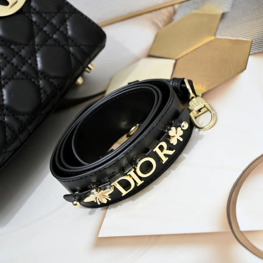 My Lady Letter Series Bucket Bag with Gold Hardware