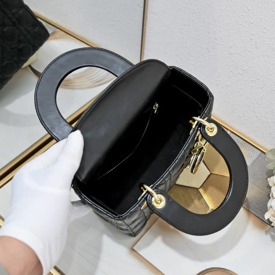 My Lady Letter Series Bucket Bag with Gold Hardware