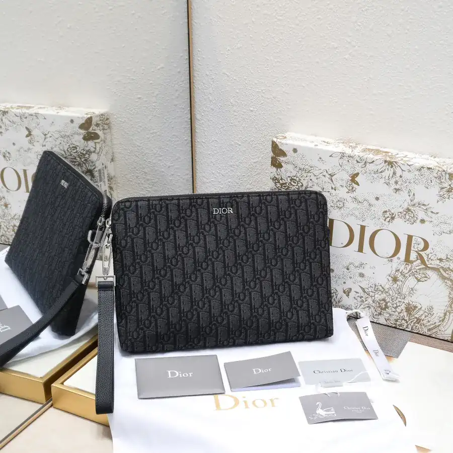 Dior Oblique Handbag with Detachable Strap