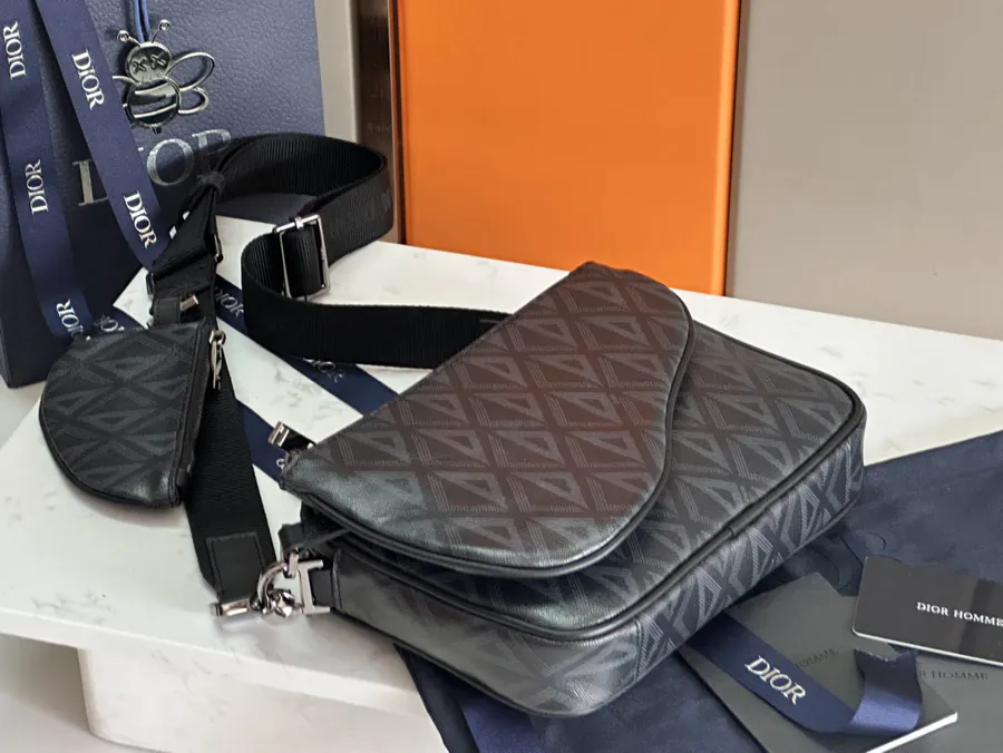 Marc Bohan Diamond Pattern Satchel Set
