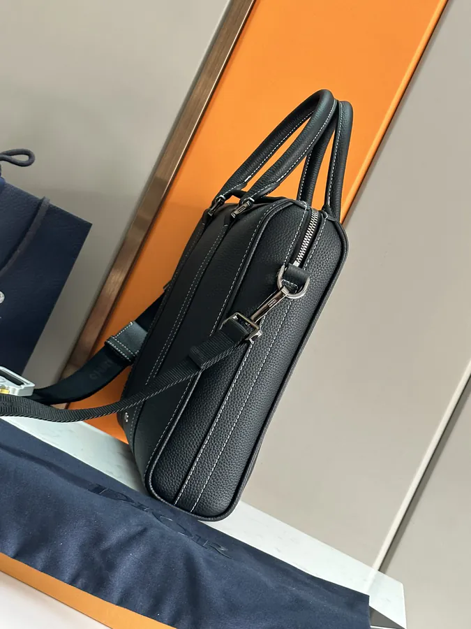 Lingot Series Briefcase Premium Original, Grained Calfskin & Smooth Leather