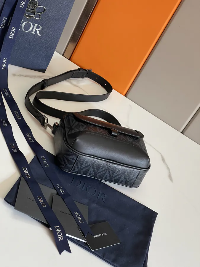 Hit the Road Messenger Bag Marc Bohan Diamond Pattern
