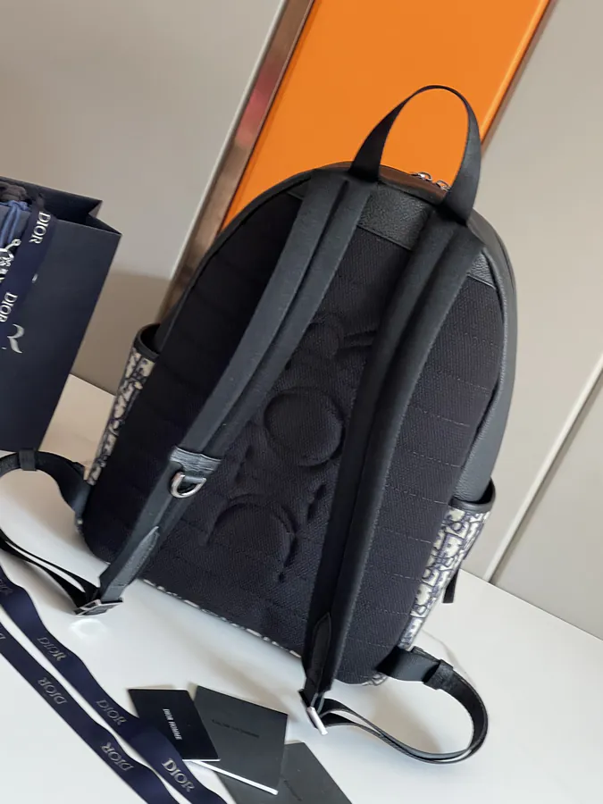 Top Original Explorer Backpack with Oblique Print and Leather Patches