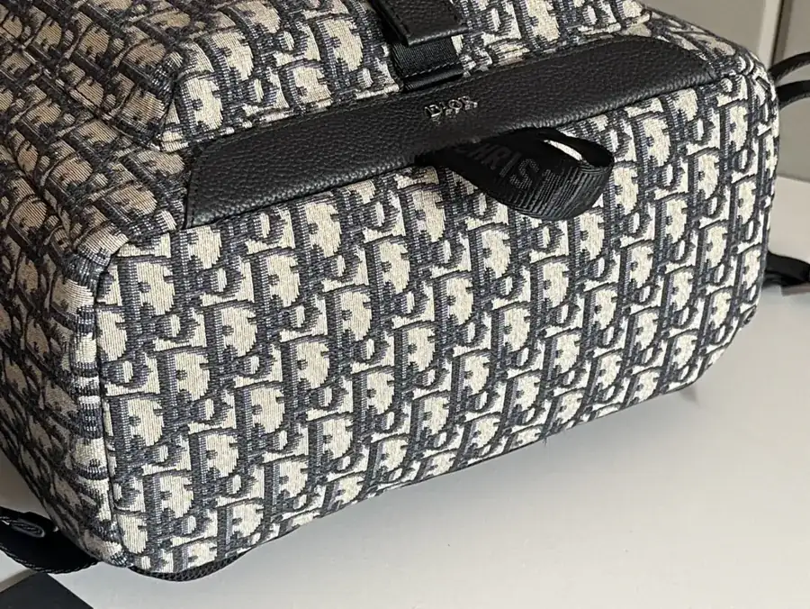 Top Original Explorer Backpack with Oblique Print and Leather Patches