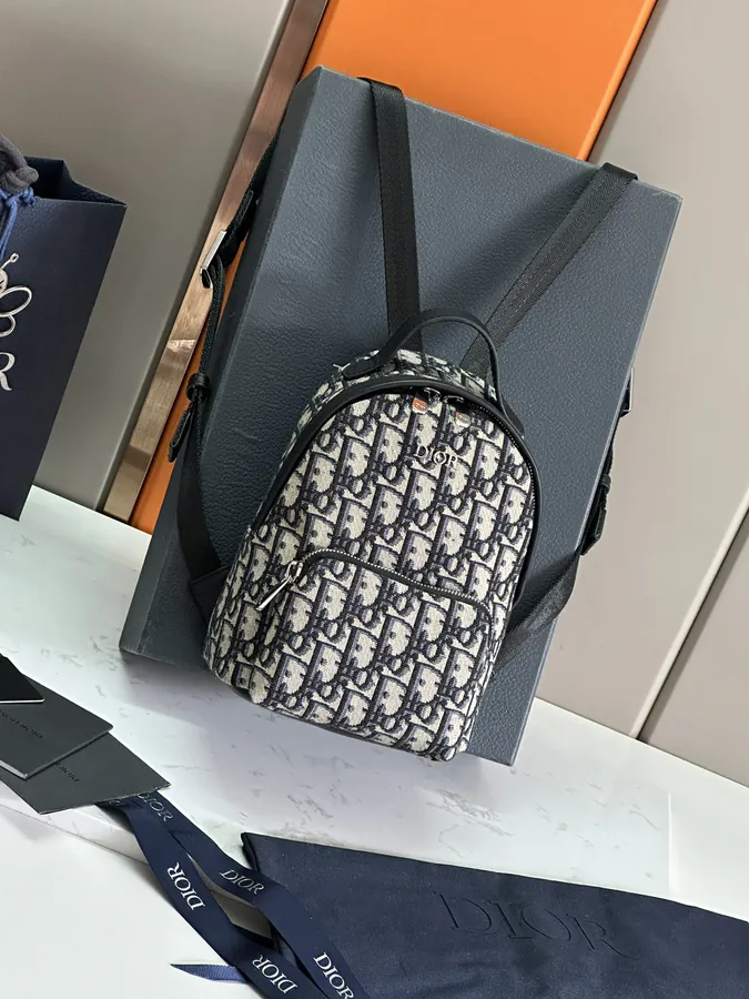 Mini Backpack with Dior Logo Rider