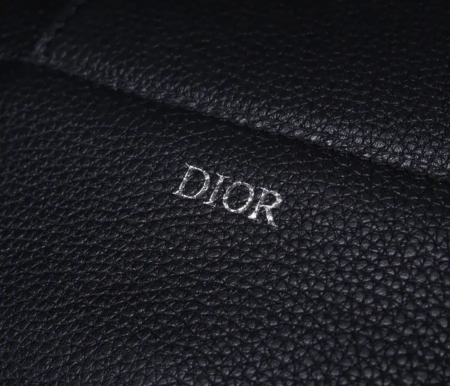 DIOR Saddle Bag Black Grained Calfskin