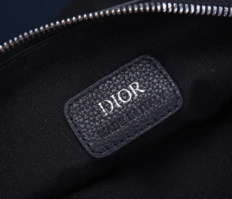 DIOR Saddle Bag Black Grained Calfskin