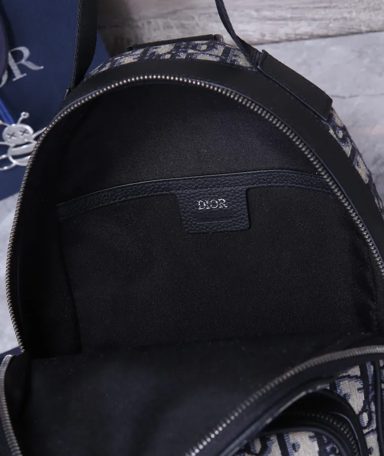 Rider Inspired Oblique Print Crossbody Backpack