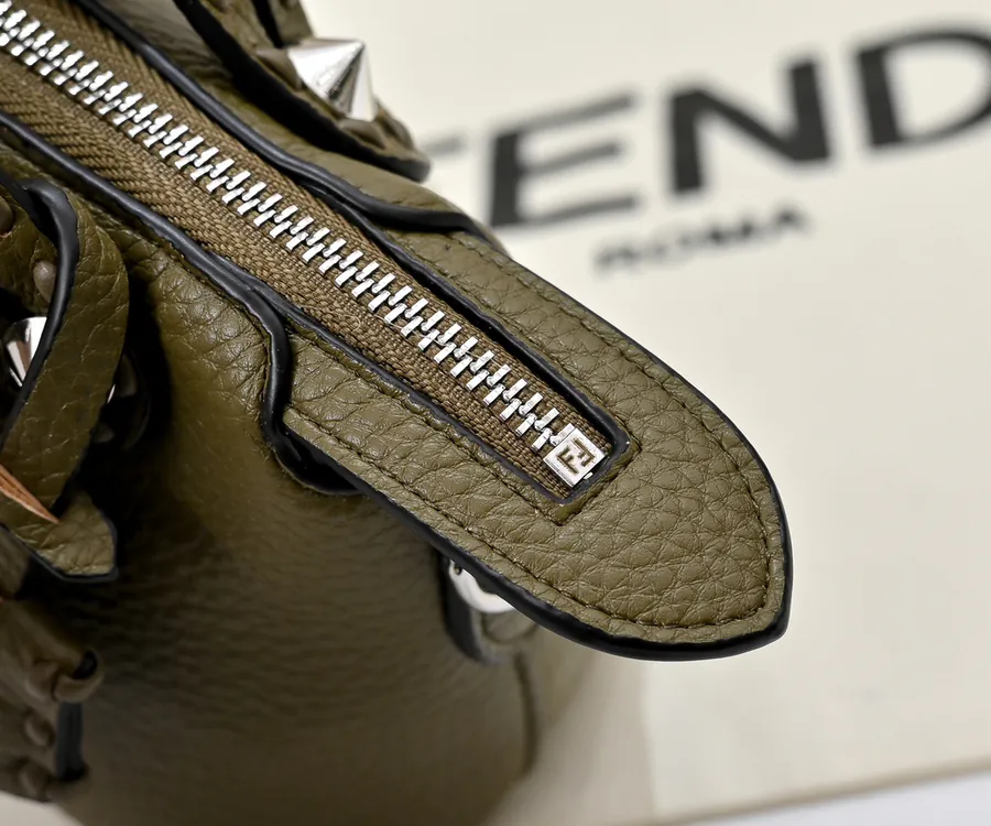 FENDI Boston Tote Classic Monogram Calfskin