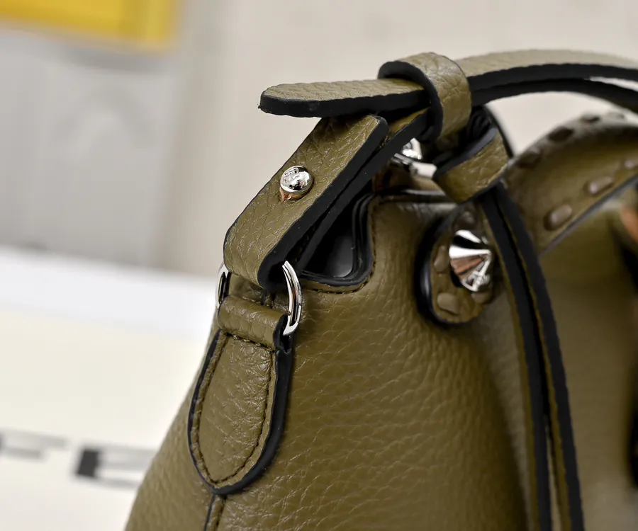 FENDI Boston Tote Classic Monogram Calfskin