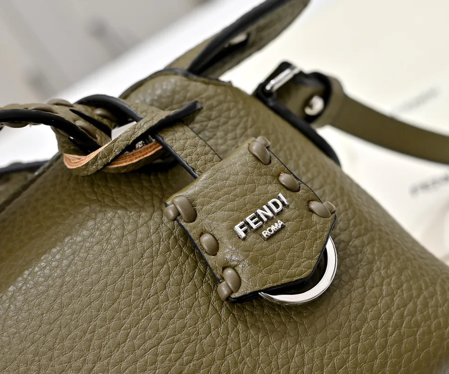 FENDI Boston Tote Classic Monogram Calfskin