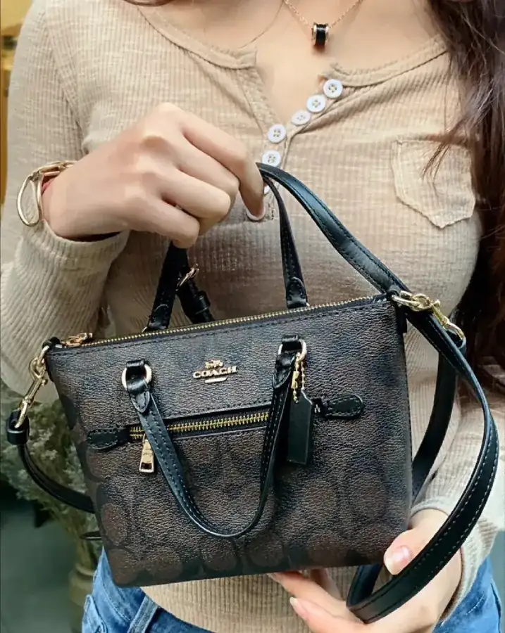 COACH Mini Gallery Tote Bag with Adjustable Strap