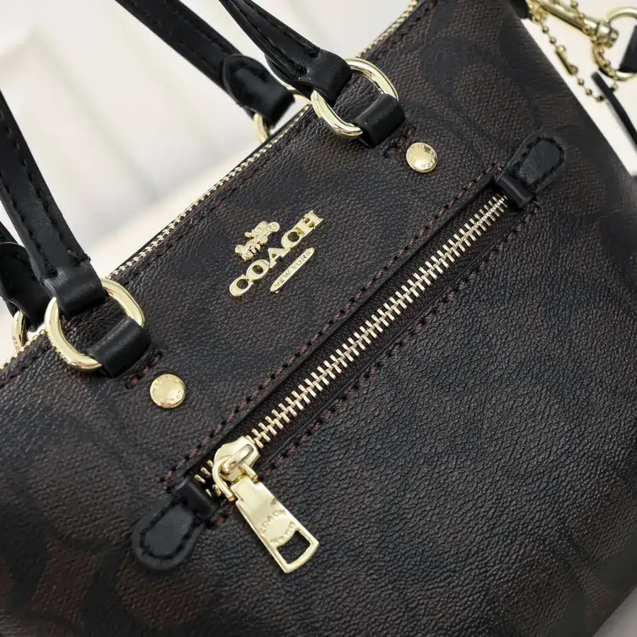 COACH Mini Gallery Tote Bag with Adjustable Strap