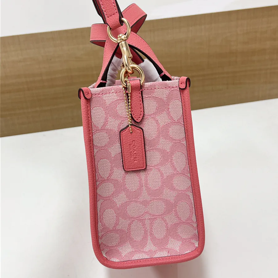 Coach Dempsey Field Tote 22 Ice Blue