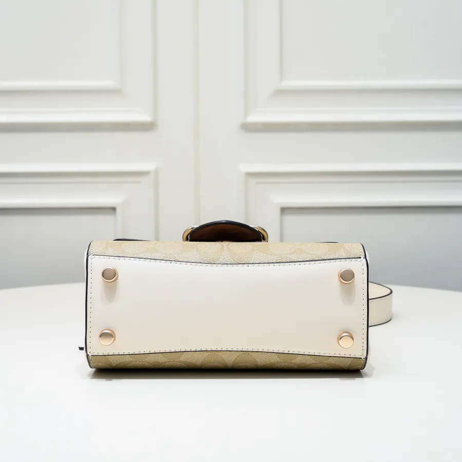 Coach Morgan Briefcase in Popular Latte Check Color