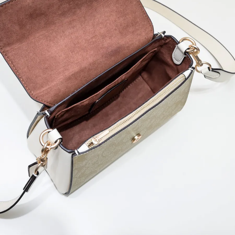 Coach Morgan Briefcase in Popular Latte Check Color