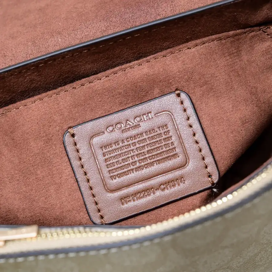 Coach Morgan Briefcase in Popular Latte Check Color