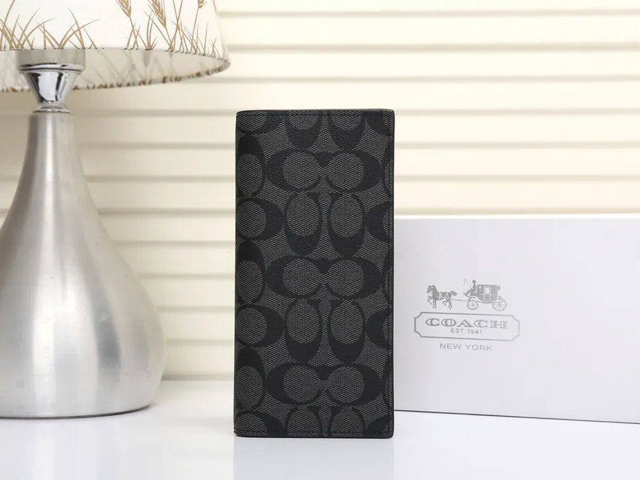Coach Men's Long Wallet with Folded Design