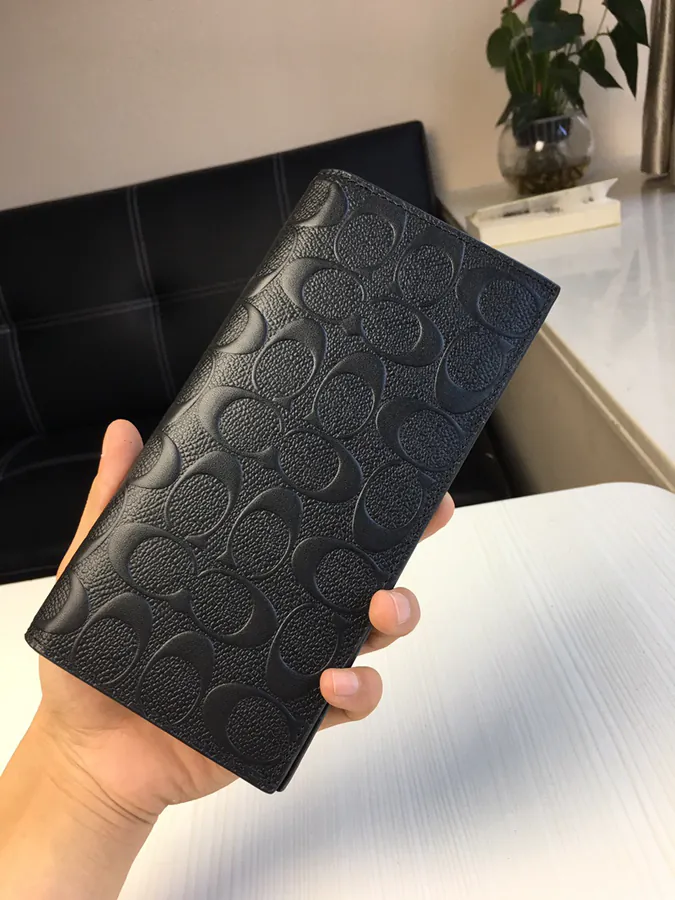 Coach Men's Folded Wallet with Embossed Design