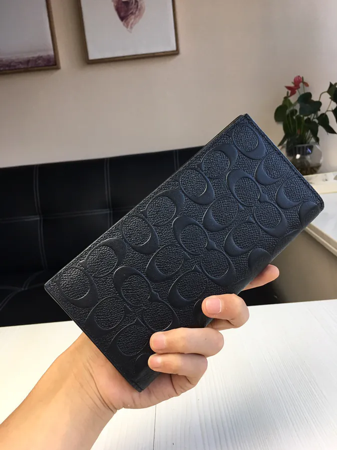 Coach Men's Folded Wallet with Embossed Design