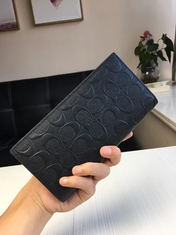 Coach Men's Folded Wallet with Embossed Design