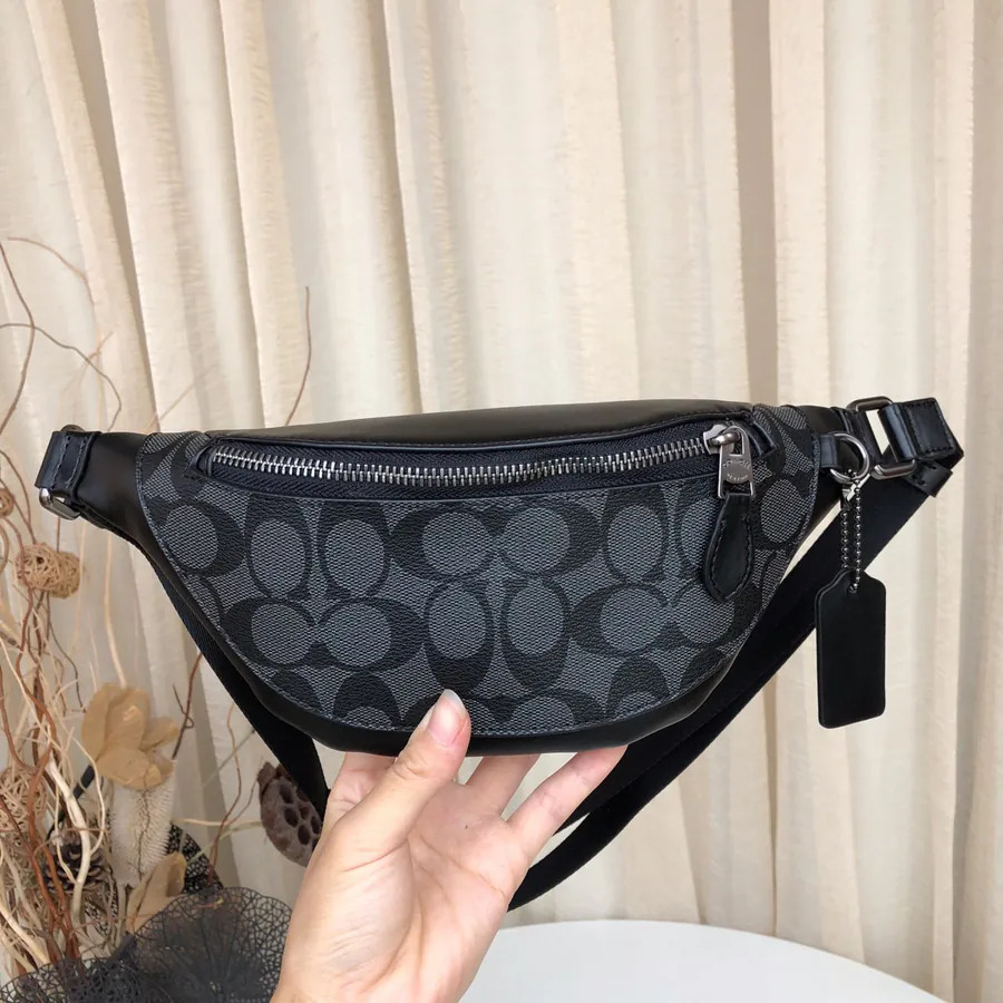 Coach Men's Mini Waist Bag, Versatile as a Chest Bag
