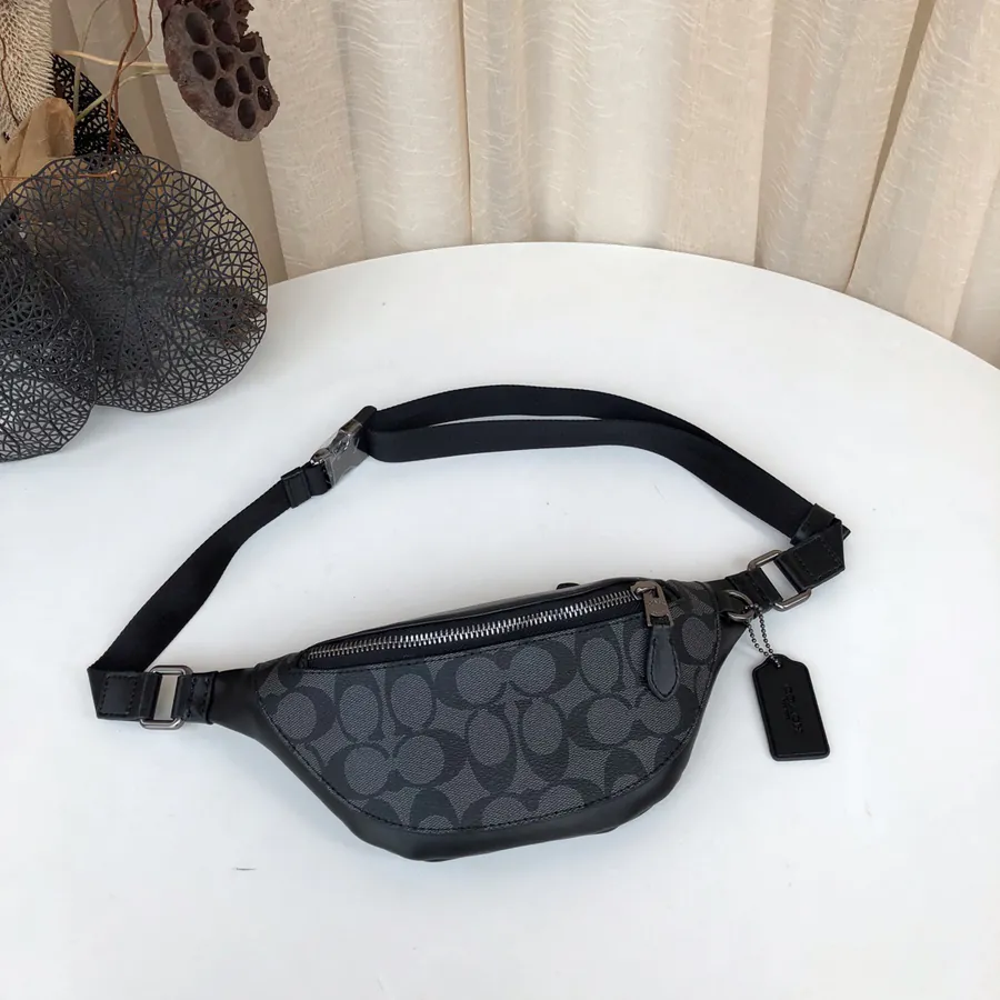 Coach Men's Mini Waist Bag, Versatile as a Chest Bag