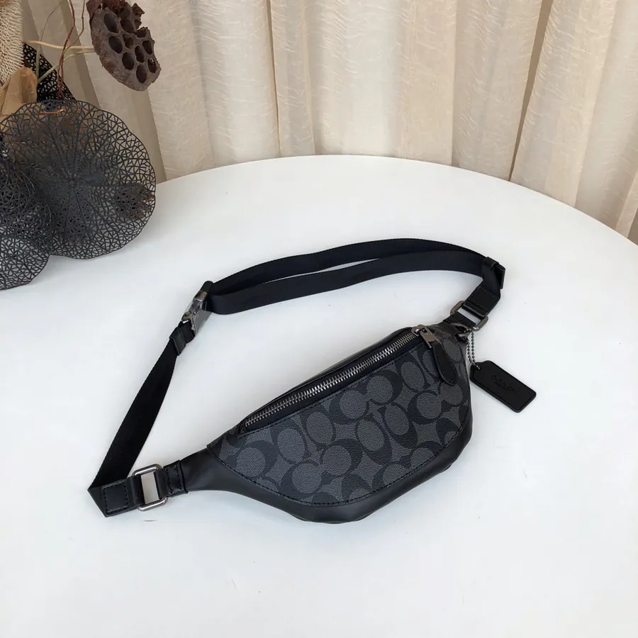 Coach Men's Mini Waist Bag, Versatile as a Chest Bag