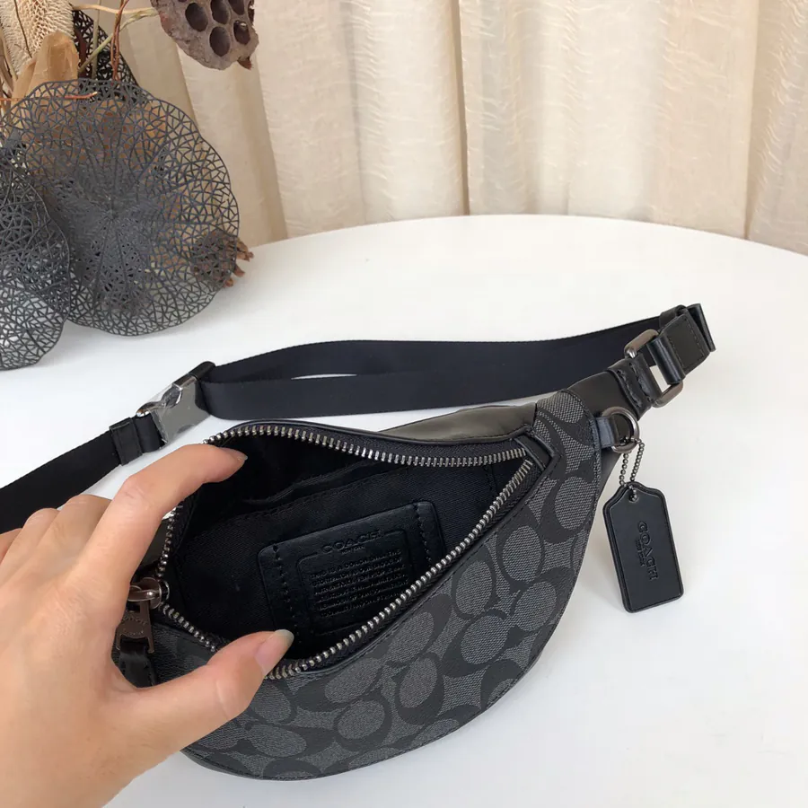 Coach Men's Mini Waist Bag, Versatile as a Chest Bag